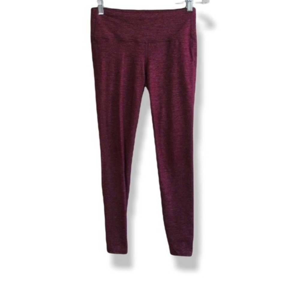 Burgundy Athleta activewear leggings tights pants
